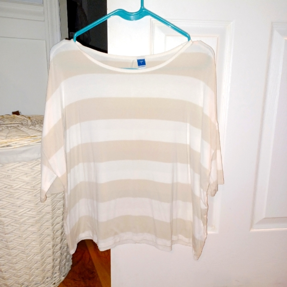 Old Navy Off the Shoulder Striped Shirt